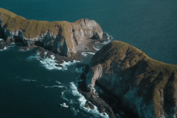las islas catalinas tomadas desde arriba por un dron