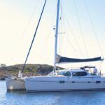 catamaran on the ocean